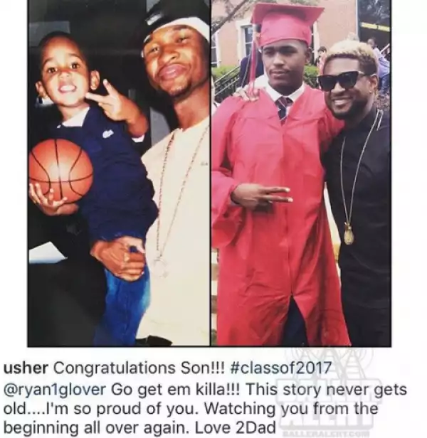 This Before And After Photos Of Usher And His Step Son